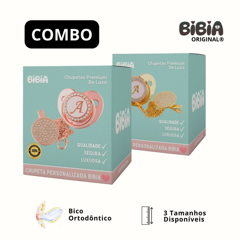 COMBO 2 Chupetas BIBIA™ + Prendedores - Loja BiBia