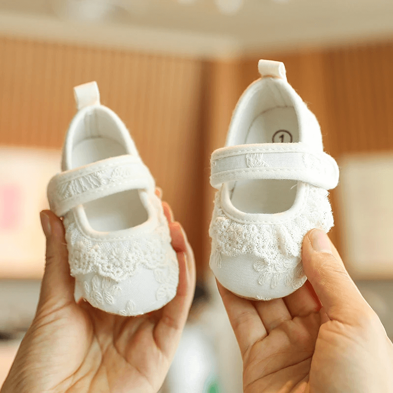 Sapato Infantil Feminino Laço Rendinha
