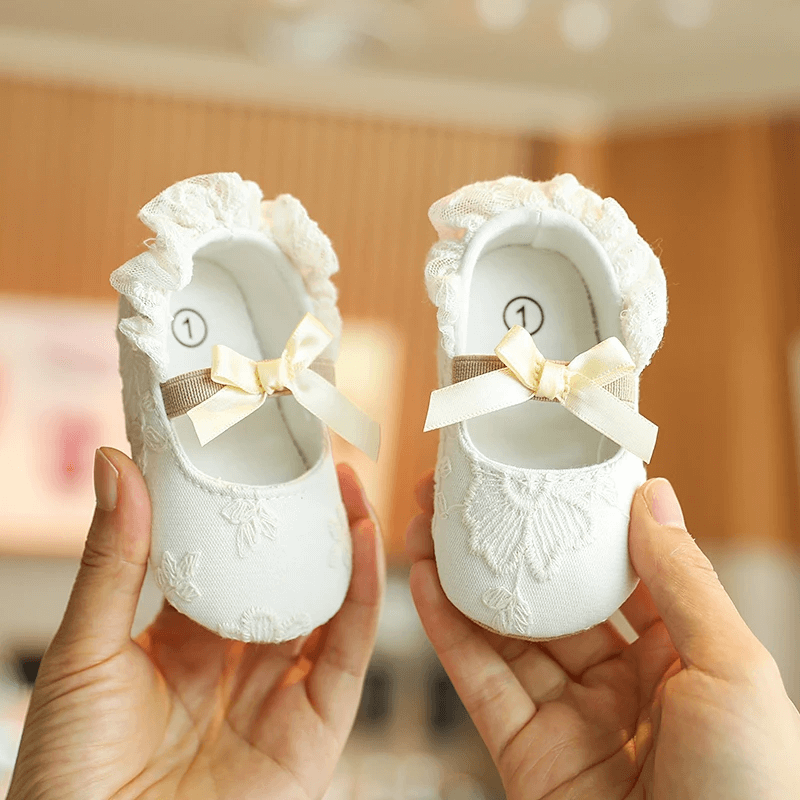 Sapato Infantil Feminino Laço Rendinha