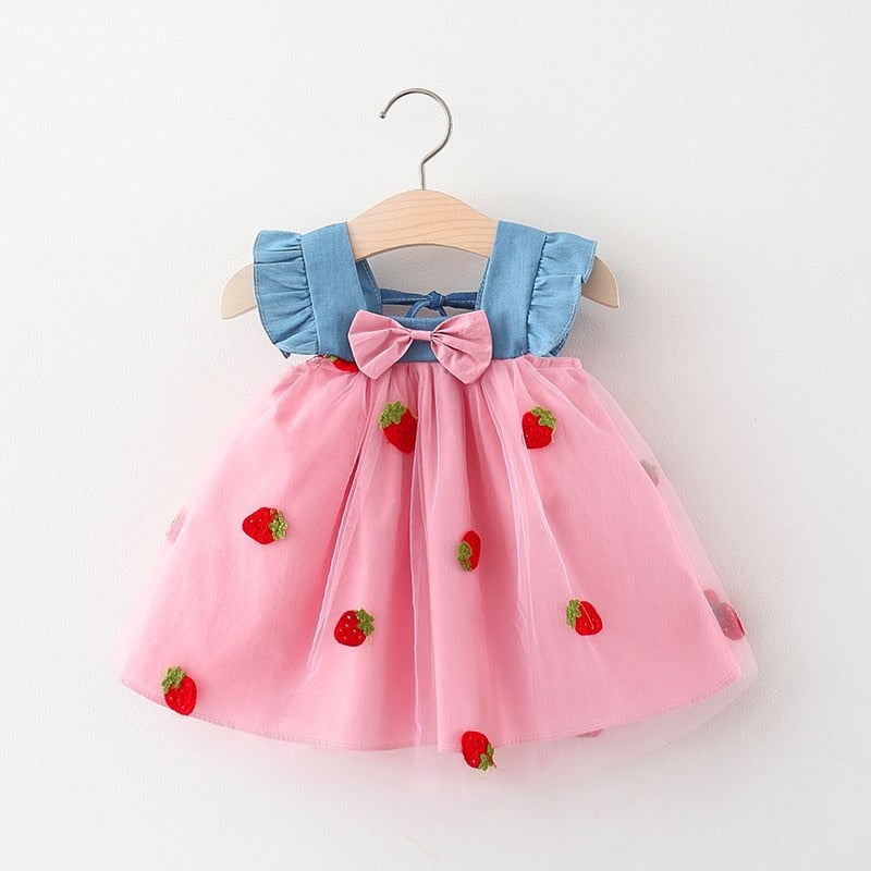 Vestido Infantil Frutinha e Tule - Loja BiBia