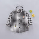 Camisa Infantil Masculina Xadrez Ursinho - Loja BiBia