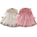 Vestido Infantil Luxo Manga Longa e Tule - Loja BiBia