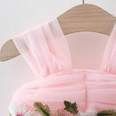 Vestido Infantil Florzinhas Tule - Loja BiBia