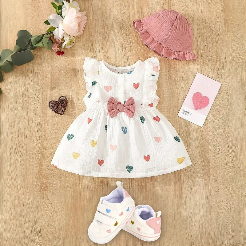 Vestido Infantil Algodãozinho + Chapéu