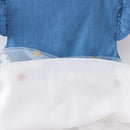 Vestido Infantil Jeans Tule Estrelinha - Loja BiBia