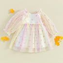 Vestido Infantill Manga Corações Asinha - Loja BiBia