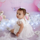 Vestido Infantil Rendinha e Penas - Loja BiBia