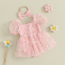 Romper Infantil Florzinha + Laçinho - Loja BiBia
