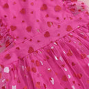 Vestido Infantil Tule Coraçãozinho e Faixa - Loja BiBia