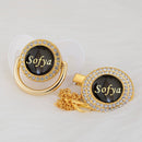 Chupeta com Nome Super Luxo + Prendedor BIBIA™ - Loja BiBia