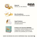 Chupeta Dourada BIBIA™ + Prendedor Strass - Loja BiBia
