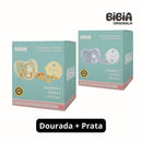 COMBO 2 Chupetas sem STRASS com Nome + Prendedores - Loja BiBia