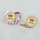 Chupeta sem STRASS com Nome + Prendedor BIBIA™ - Loja BiBia