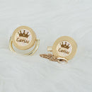 Chupeta sem STRASS com Nome + Prendedor BIBIA™ - Loja BiBia