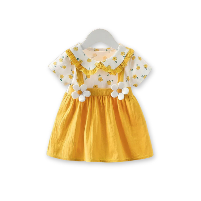 Vestido Infantil Florzinha Margarida - Loja BiBia