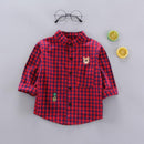 Camisa Infantil Masculina Xadrez Ursinho - Loja BiBia