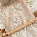 Romper Infantil Feminino Floral Bordado - Loja BiBia