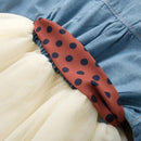 Vestido Julie Tule Manga Longa - Loja BiBia