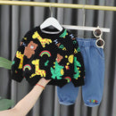 Conjunto Infantil Animais e Bolsinho - Loja BiBia