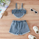 Conjunto Infantil Jeans Coração - Loja BiBia