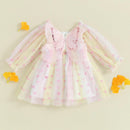 Vestido Infantill Manga Corações Asinha - Loja BiBia