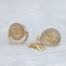 Chupeta Transparente com Nome + Prendedor - Loja BiBia