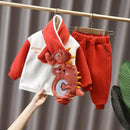 Conjunto Infantil Inverno Dino + Cachecol - Loja BiBia