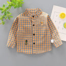 Camisa Infantil Masculina Xadrez Ursinho - Loja BiBia