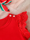 Conjunto Infantil Melancia 3 Peças