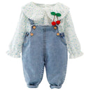Jardineira Infantil + Camisa Cerejinha - Loja BiBia