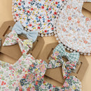 Kit Infantil Babador Florais 3 PÇS