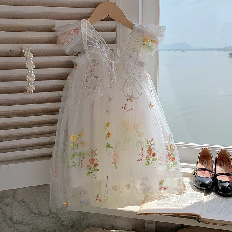 Vestido Infantil Floral Borboleta - Loja BiBia