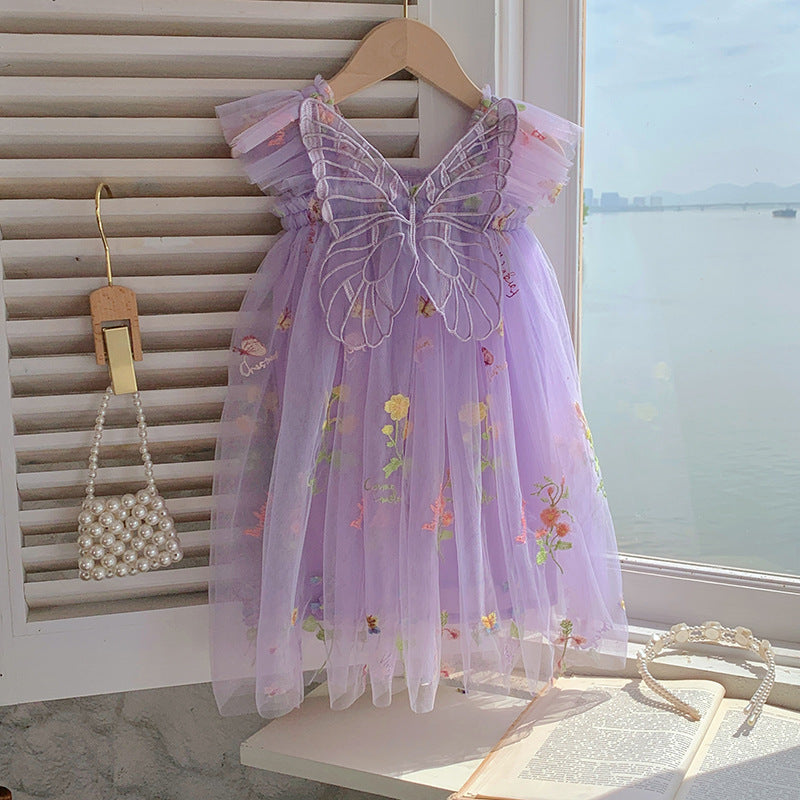 Vestido Infantil Floral Borboleta - Loja BiBia