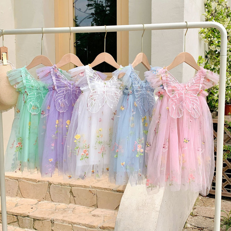 Vestido Infantil Floral Borboleta - Loja BiBia