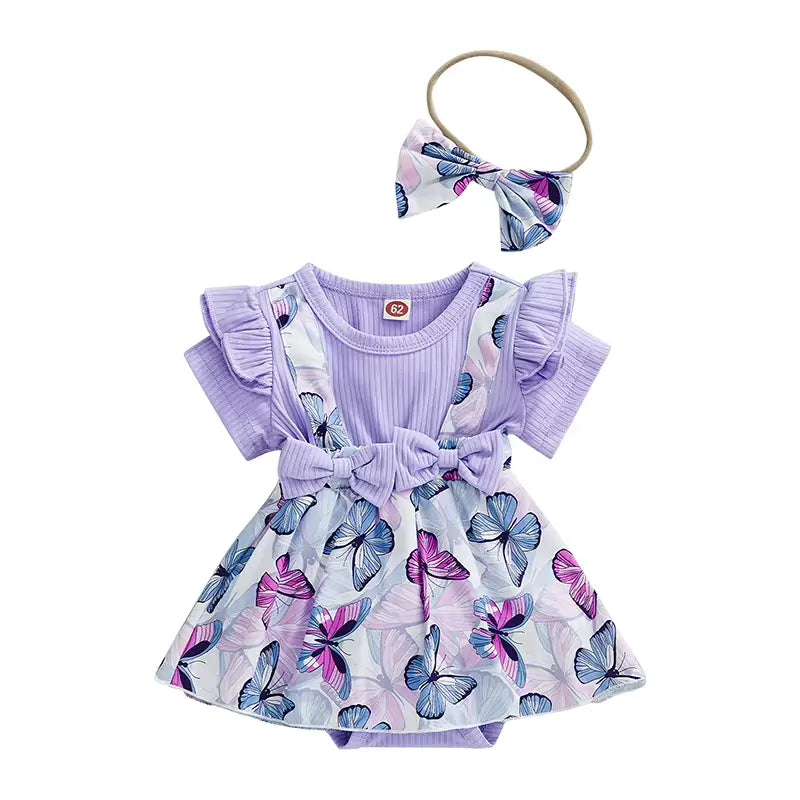 Romper Baby Borboletas + Faixa