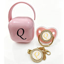 Kit Chupeta Inicial Baby Luxo Rosa 3 Pçs