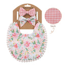 Kit Infantil Babador Florais 3 PÇS