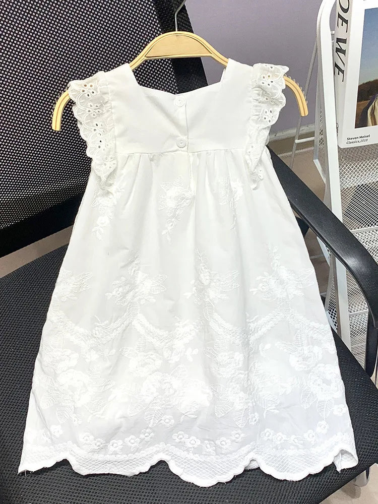 Vestido Infantil Lese Bordado - Loja BiBia