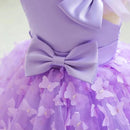 Vestido Infantil Luxo Borboletas - Loja BiBia