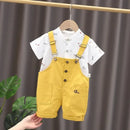 Jardineira Infantil + Camisa Happy