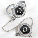 Chupeta Prata + Prendedor Inicial