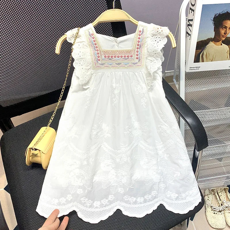 Vestido Infantil Lese Bordado