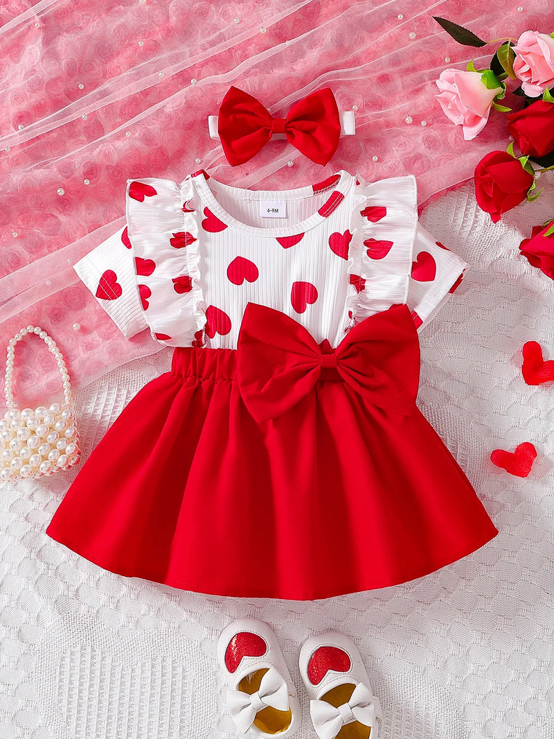 Vestido Coração + Lacinho