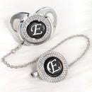 Chupeta Prata + Prendedor Inicial