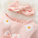 Romper Baby Tule Margarida + Faixa