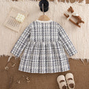 Vestido Infantil Xadrez com Laço
