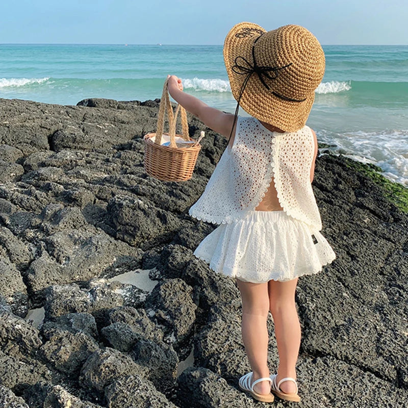 Conjunto Infantil Renda Branco