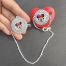 Chupeta Infantil  Vermelha Personagens