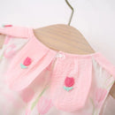 Vestido Infantil Tulipa + Bolsinha