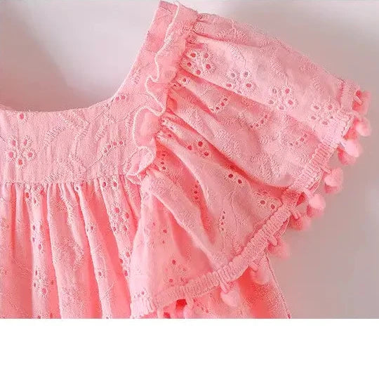 Vestido Infantil Lese Laço